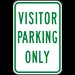 Visitor Parking Only Sign